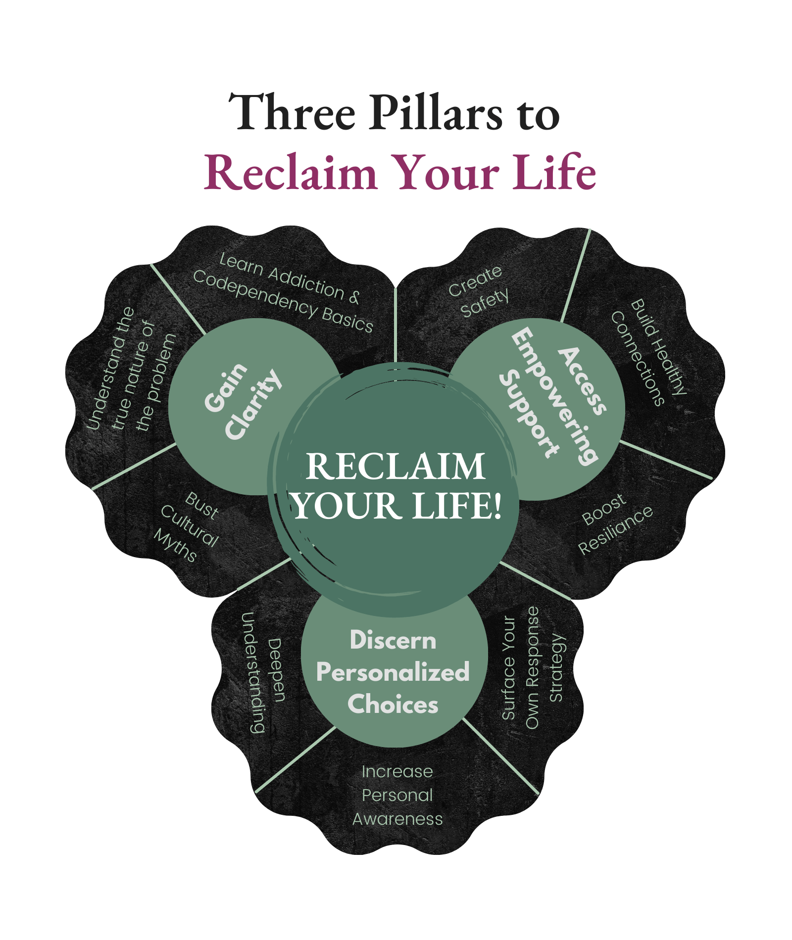 Reclaim Your Life Framework - Details in the text below the image. 